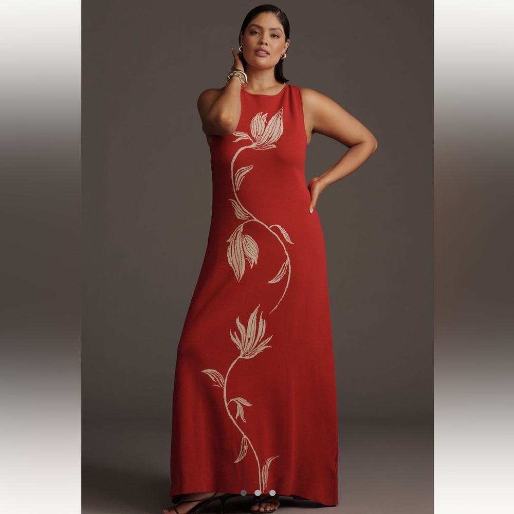 MON RENN Tressor Sleeveless Midi Dress NWT